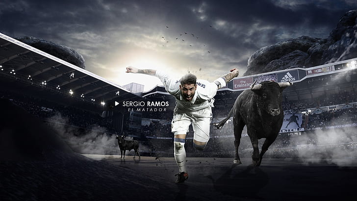 Soccer, Sergio Ramos, Real Madrid C.F., HD wallpaper
