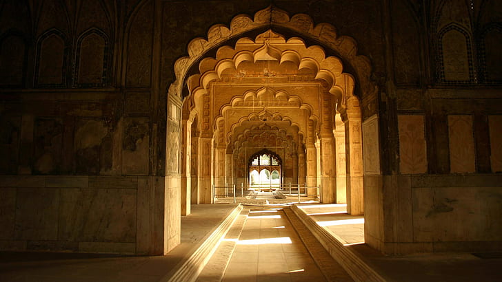 India, Delhi, arcade, Red-Fort, Diwan-e-Khas