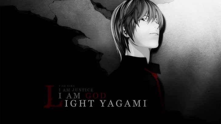 Light Yagami digital wallpaper, anime, Death Note, Yagami Light