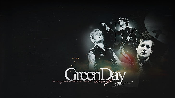 Green Day, communication, dark, adult, men, people, women, two people, HD wallpaper
