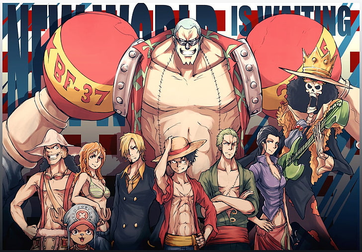 One Piece wallpaper, Franky, Nami, Sanji, Monkey D. Luffy, Roronoa Zoro, HD wallpaper