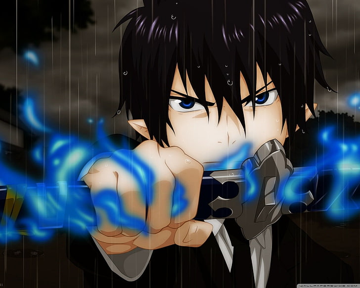 3840x1080px | free download | HD wallpaper: anime, Blue Exorcist