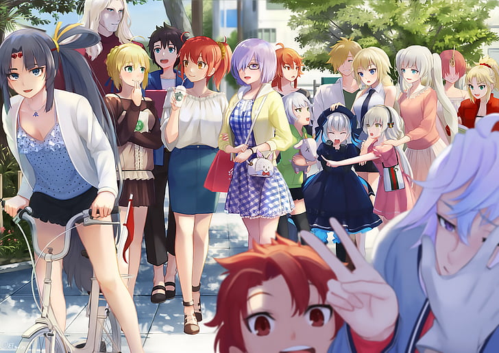 Anime, Crossover, Archer (Fate/Grand Order), Artoria Pendragon, HD wallpaper