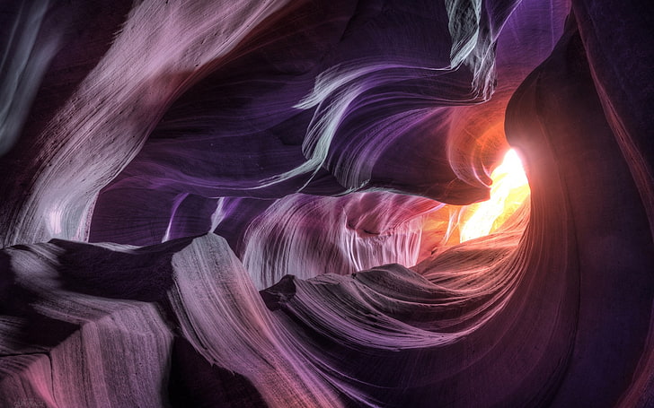 cave, Antelope Canyon, geology, rock, rock - object, solid, HD wallpaper