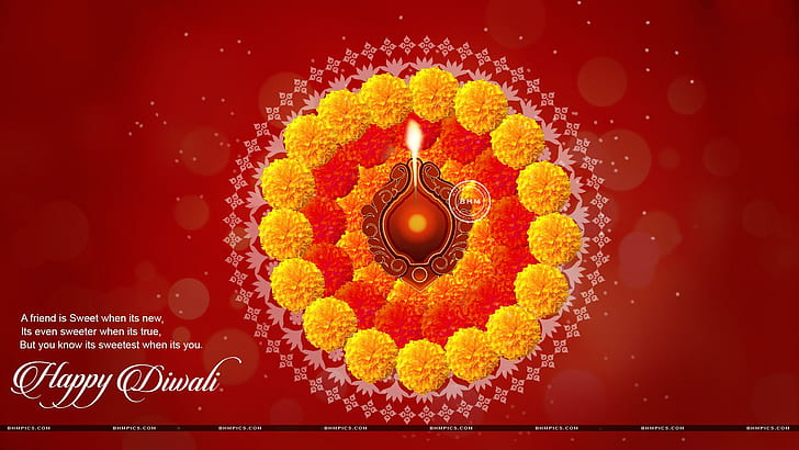 HD wallpaper: Happy Diwali 2014, festivals / holidays, quotes, flowers |  Wallpaper Flare