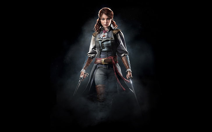 HD wallpaper: Assassins Creed: Unity, Elise (Assassins Creed: Unity),  pistol | Wallpaper Flare
