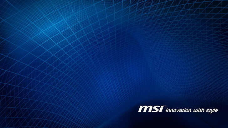MSI, technology, communication, text, blue, no people, abstract, HD wallpaper