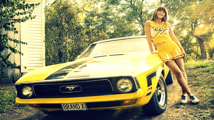 women mary elizabeth winstead cars death proof ford mustang 1920x1080  Cars Ford HD Art