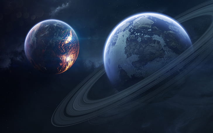 Saturn, 4K, Planet, Rings of Saturn, HD wallpaper