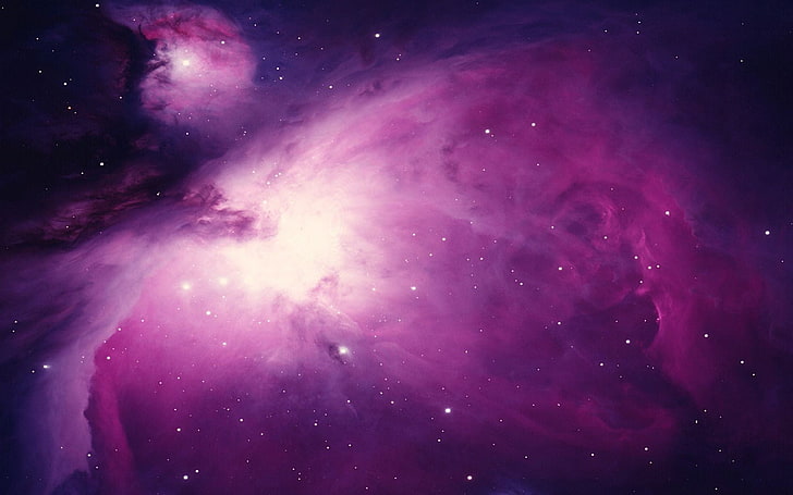 purple galaxy wallpaper, Orion, space, nebula, space art, digital art, HD wallpaper