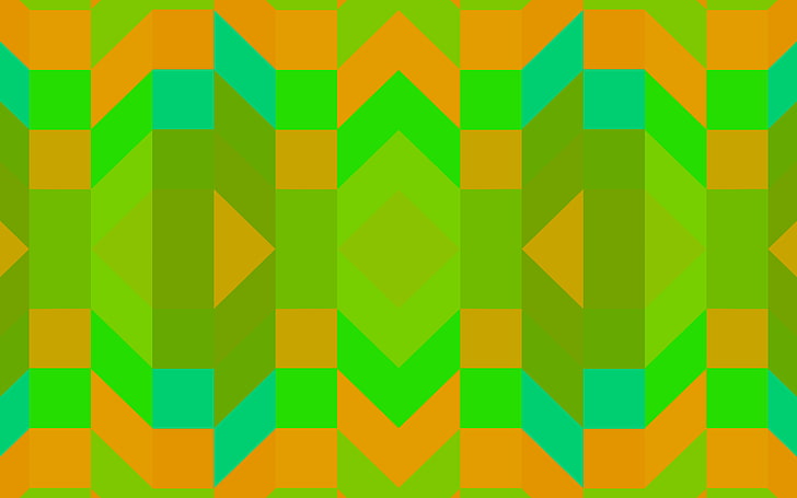 graphic design, symmetry, green color, multi colored, full frame, HD wallpaper