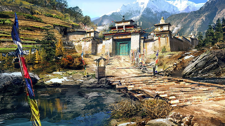 Witcher 3 game digital wallpaper, digital art, fantasy art, Far Cry 4, HD wallpaper