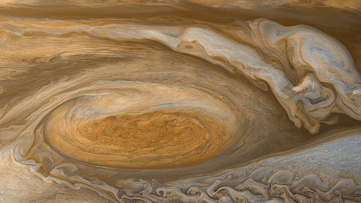 Jupiter, planet, Red Spot, art and craft, no people, close-up, HD wallpaper