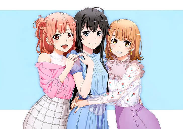 anime, anime girls, Yahari Ore no Seishun Love Comedy wa Machigatteiru, HD wallpaper