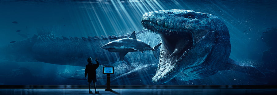 HD wallpaper: Jurassic World, Mosasaurus, Underwater, 4K, 8K | Wallpaper  Flare
