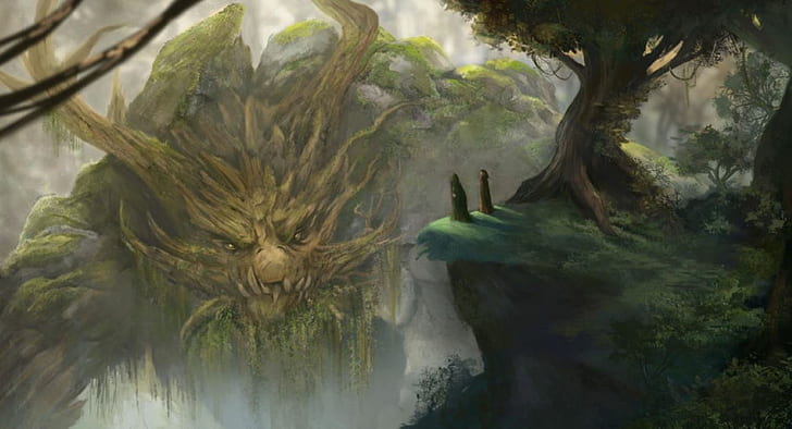 creature, fantasy art, forest, Titan (Destiny), HD wallpaper