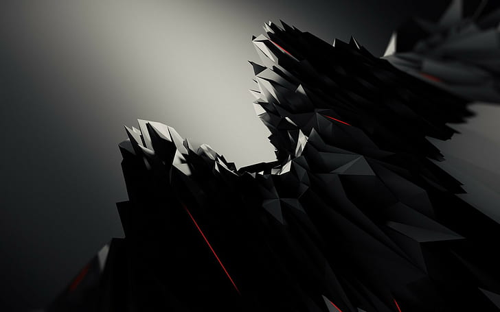 abstract, black, graphic design, HD wallpaper