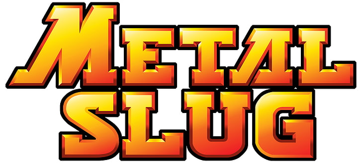 Metal Slug logo, video games, text, communication, white background