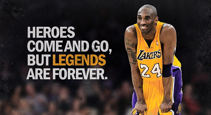 Legends, Kobe Bryant, Sports, Basketball, adult, one person, text, HD wallpaper