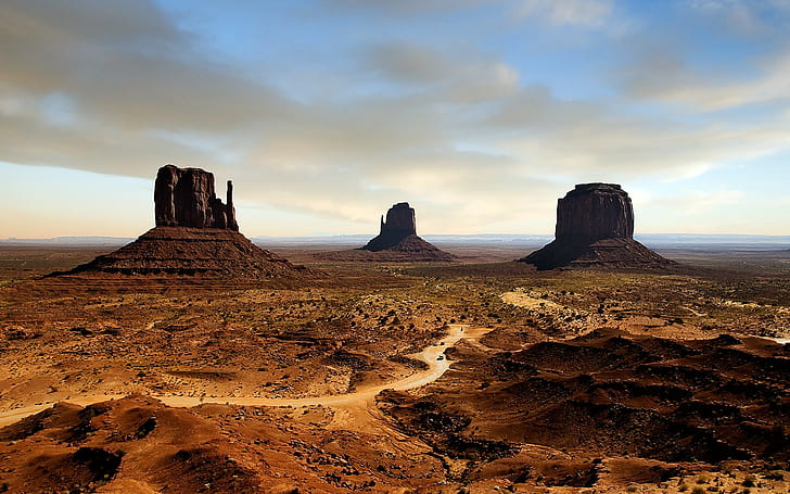 landscape, Monument Valley, Arizona, desert, rock formation