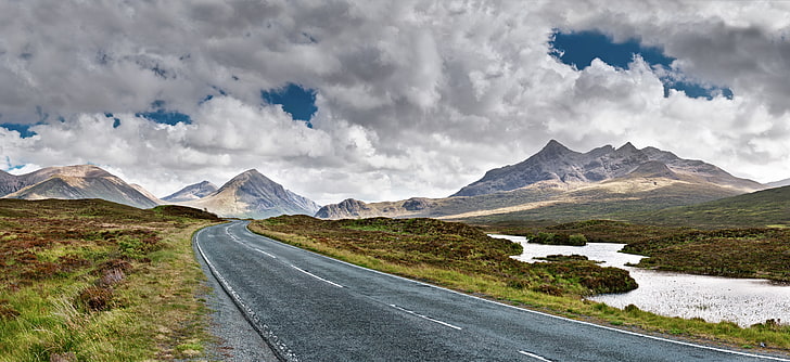 mountain, Scotland, Isle of Skye, Europe, 8k, road, travel