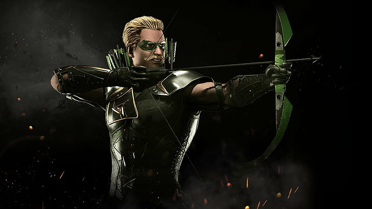 Injustice, Injustice 2, Green Arrow, one person, adult, sport