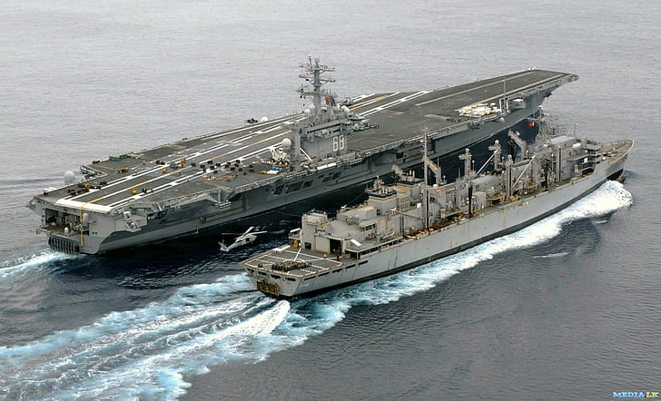 warship, aircraft carrier, vehicle, military, depot ship, USS Nimitz, HD wallpaper