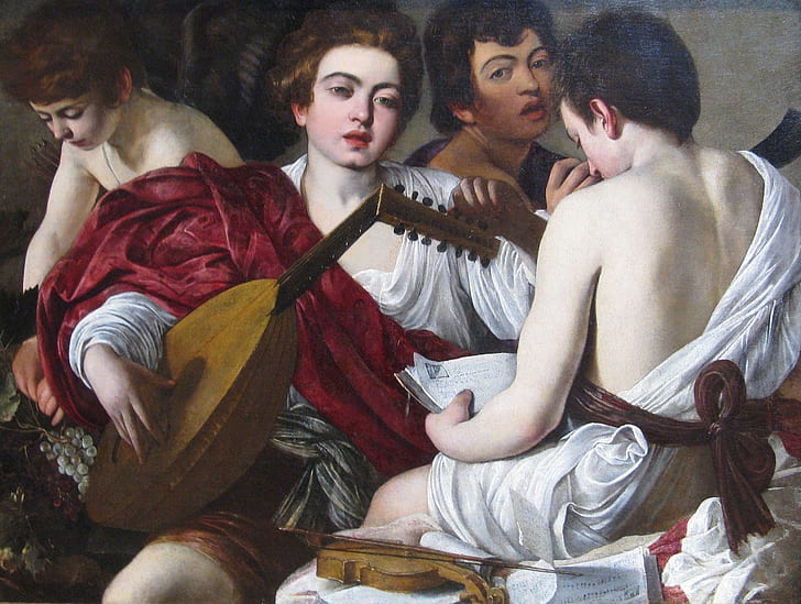 portrait, picture, Musicians, Caravaggio, genre, Michelangelo Merisi da Caravaggio