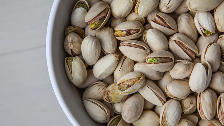 nuts, food, pistachios, HD wallpaper