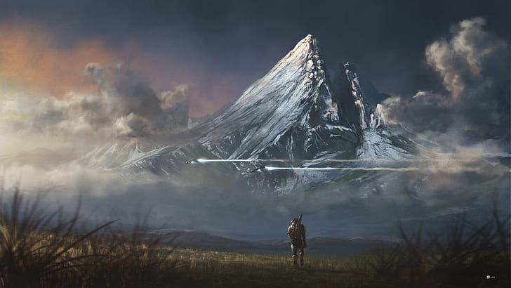 Halo, Halo: Reach, Landscape, Master Chief, Mountain, Sci Fi