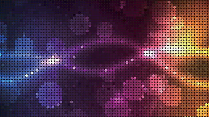 halftone pattern, colorful, vector art, abstract, backgrounds, HD wallpaper
