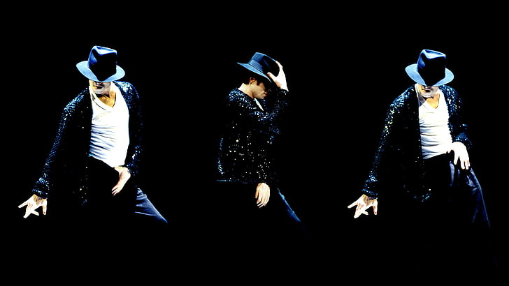 Michael Jackson Dance, group of people, black background, clothing, HD wallpaper