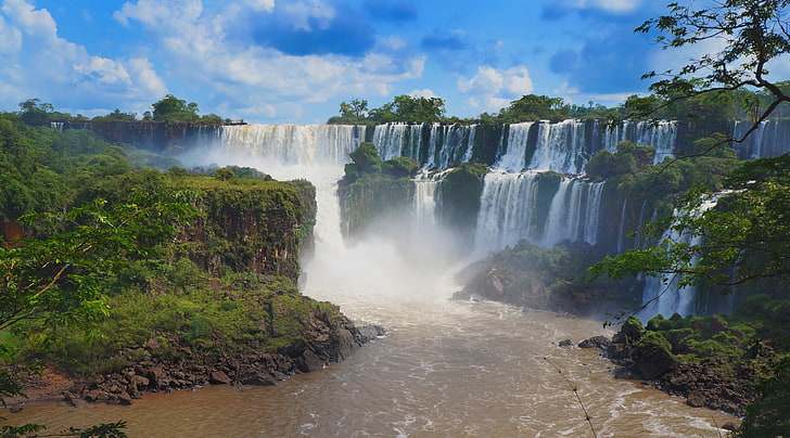 Iguazu Falls, waterfall, South America, Brazil, Park, cachoeira, HD wallpaper