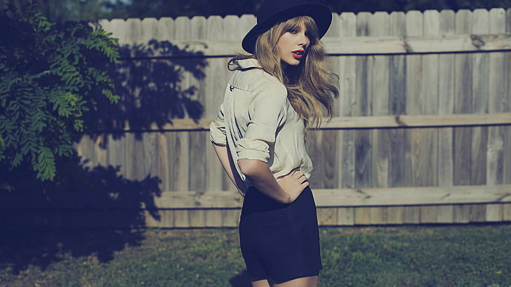 Taylor Swift, celebrity, blonde, hat, singer, women, one person, HD wallpaper