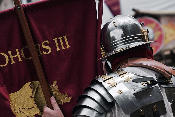 gray steel helmet, Rome, soldier, Ancient Rome, Legionnaire, armor
