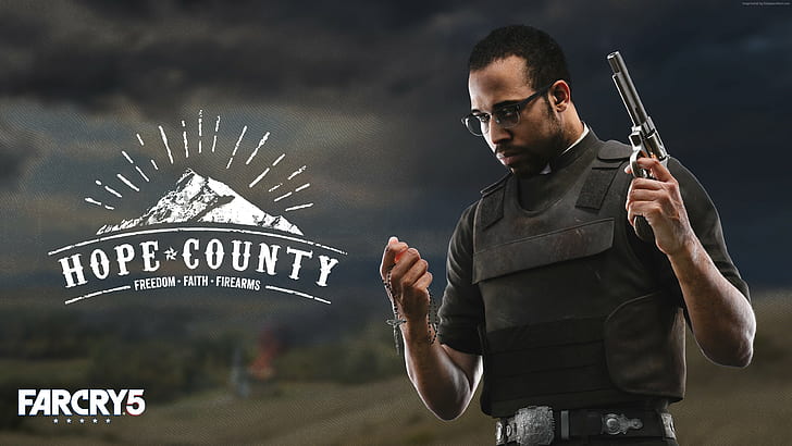 4K, Far Cry 5, poster, Hope County, Think Divine, HD wallpaper