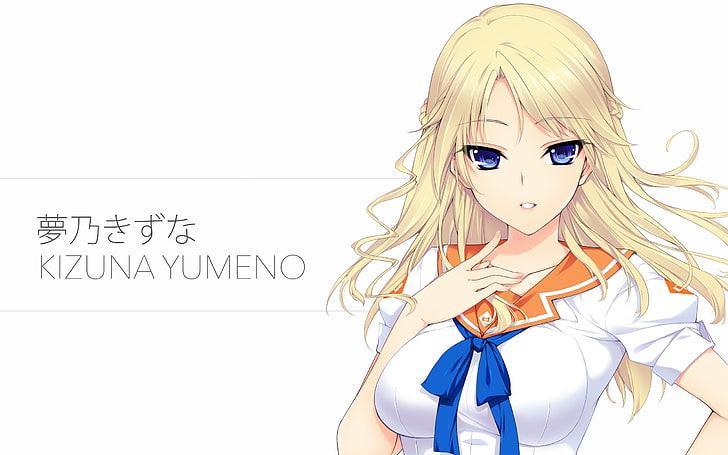 anime, anime girls, Kizuna Yumeno, Culture Japan, blonde, long hair