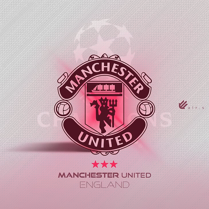 Football, Manchester United, logo, Champions League, clubs, HD wallpaper