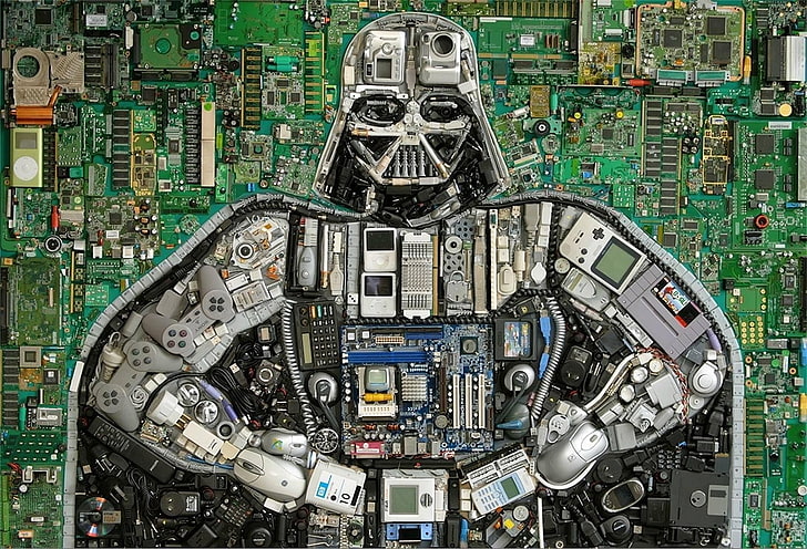 Nintendo, Star Wars, Darth Vader, PCB, hardware, circuit boards, HD wallpaper