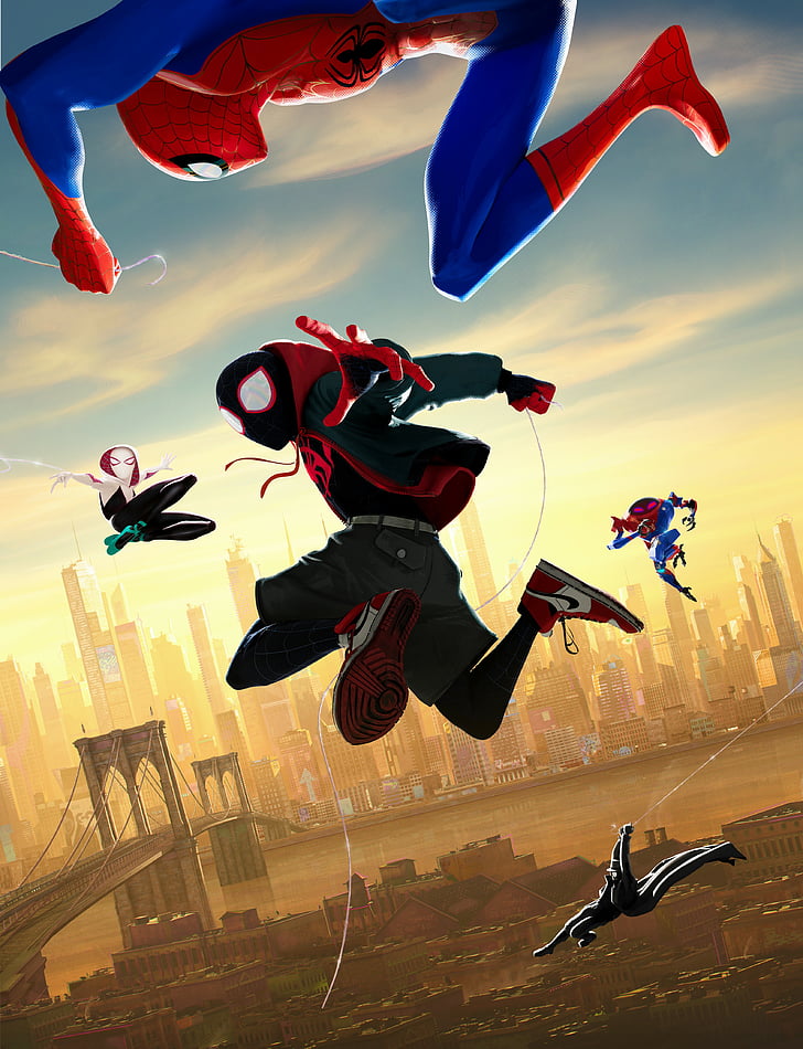 Spider-Man: Into the Spider-Verse, Animation, Action, Adventure, HD wallpaper