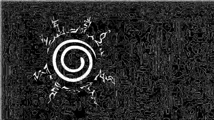 HD wallpaper: Naruto, Black and White, Eight Trigrams Sealing Style |  Wallpaper Flare