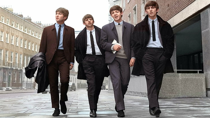 Band (Music), The Beatles, businessman, business person, well-dressed, HD wallpaper