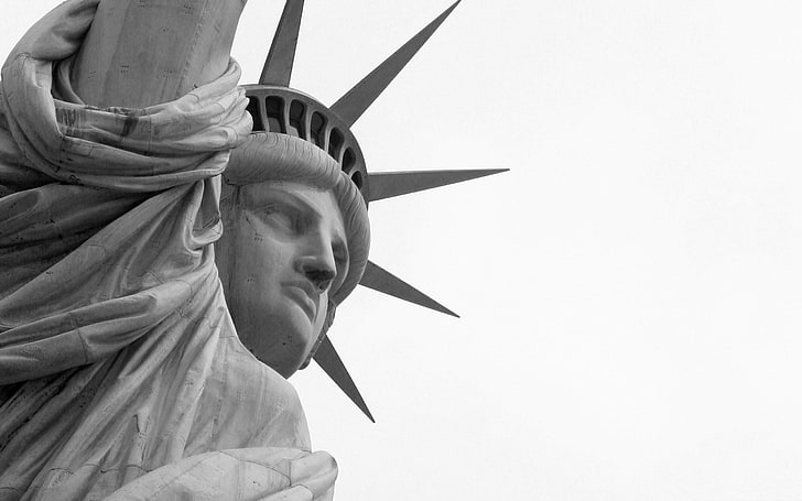 city, urban, New York City, statue, Statue of Liberty, sculpture, HD wallpaper