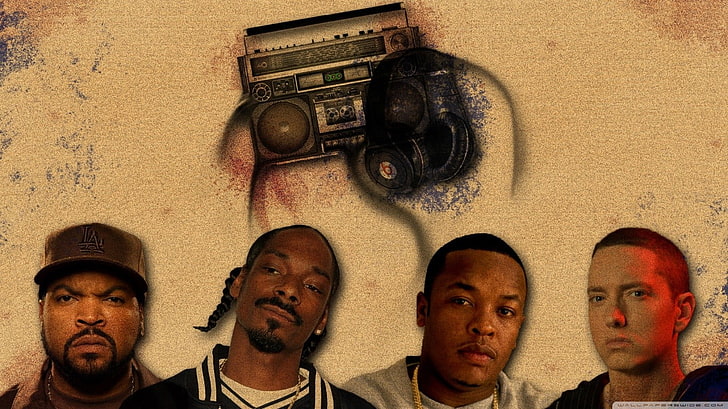 Ice Cube, Snoop Dog, Eminem, and Doctor Dre, west coast, Snoop Dogg, HD wallpaper