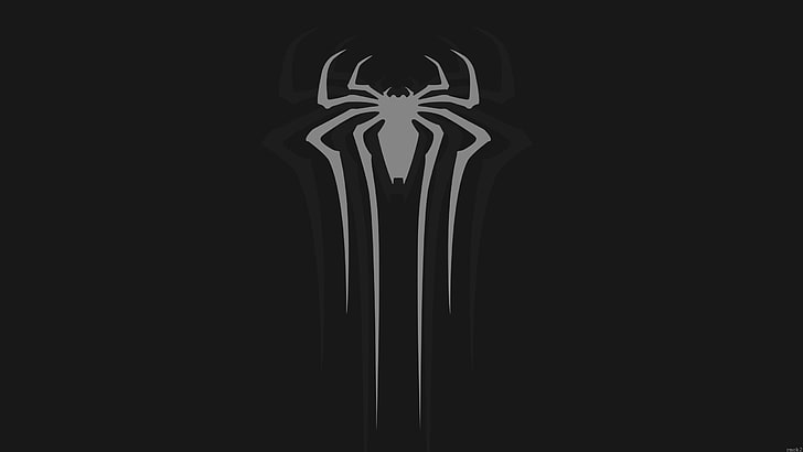 Spider-Man logo, wall, Marvel Cinematic Universe, minimalism