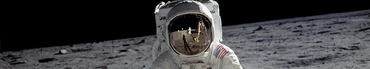 white astronaut suit, space, NASA, Earth, Moon, Apollo, North America