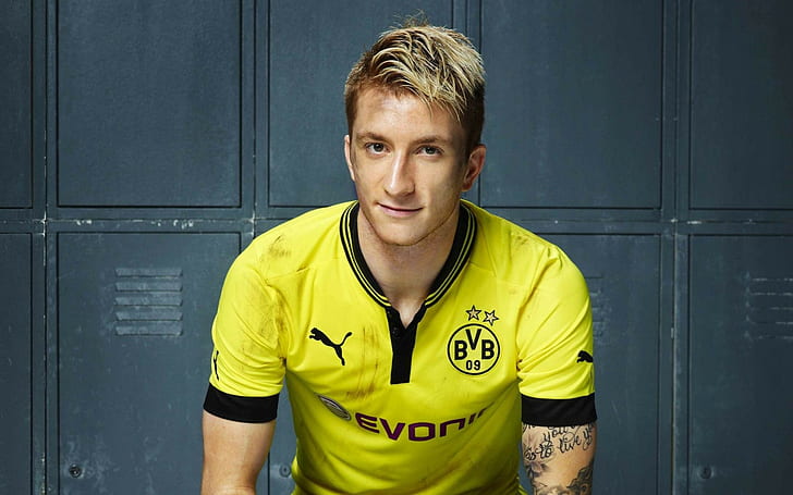 Borussia Dortmund, BVB, Marco Reus, soccer, HD wallpaper