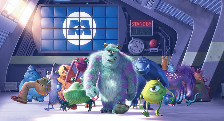 Animation, Monsters Inc, Pixar, HD wallpaper
