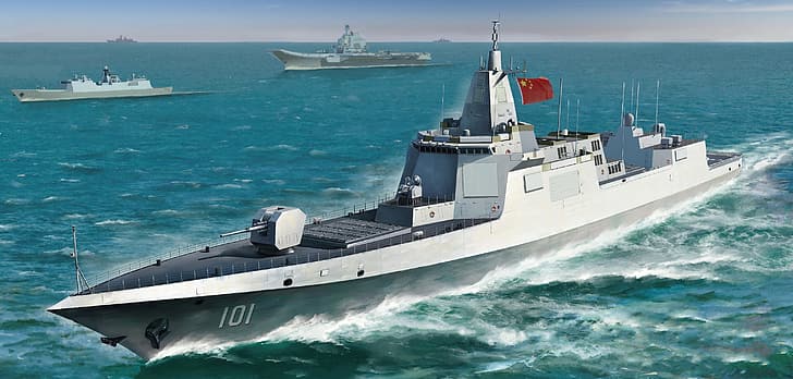 China, destroyer, THE PLA NAVY, Chinese Navy Type 055 DDG Large Destroyer