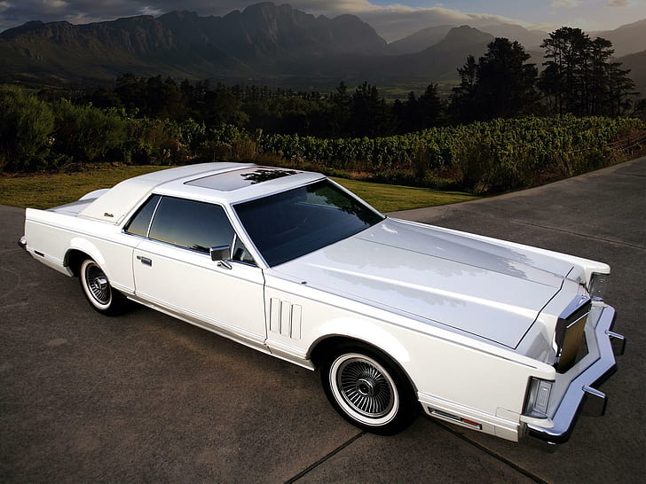 1976 Lincoln Continental Mark Iv Pucci Edition, vintage, white, HD wallpaper